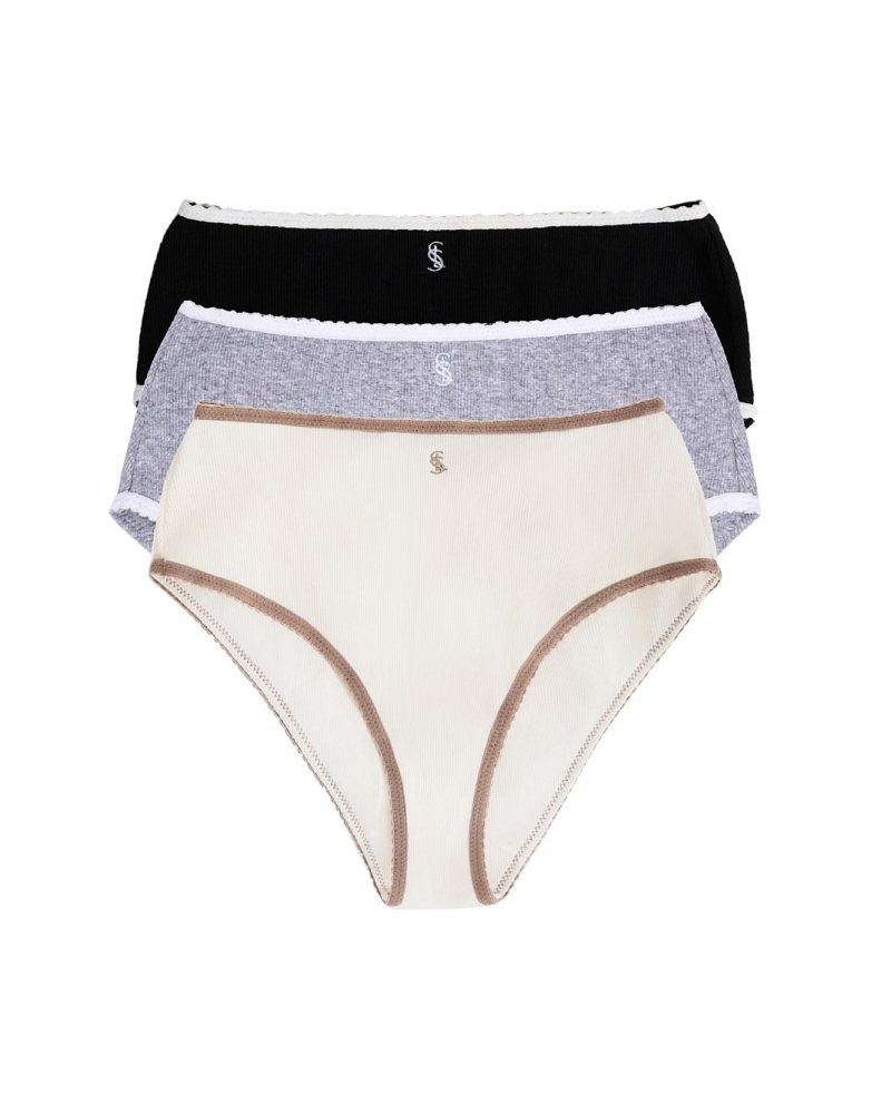 COTTON RIB 3 PACK BRIEF